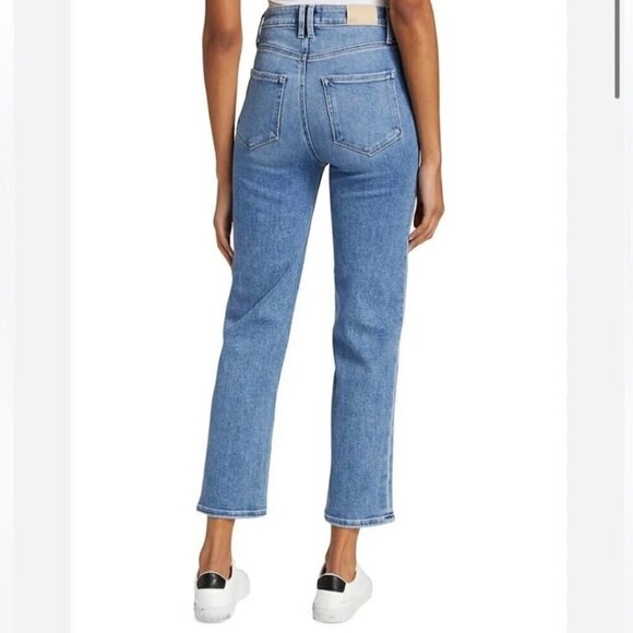 Paige Denim Stella Crop Jeans Seawater Blue Size 28 - Picture 2 of 11